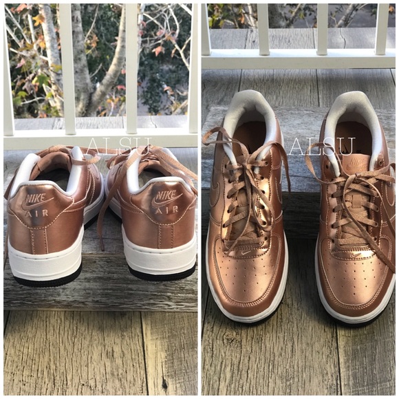 NWT Nike Air Force 1 SE GS Bronze W - Picture 7 of 8